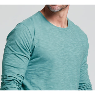 MAGLIA UOMO MANICA LUNGA COTONE FIAMMATO