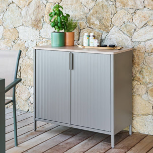 Buffet de jardin Ironia en acier galvanisé café
