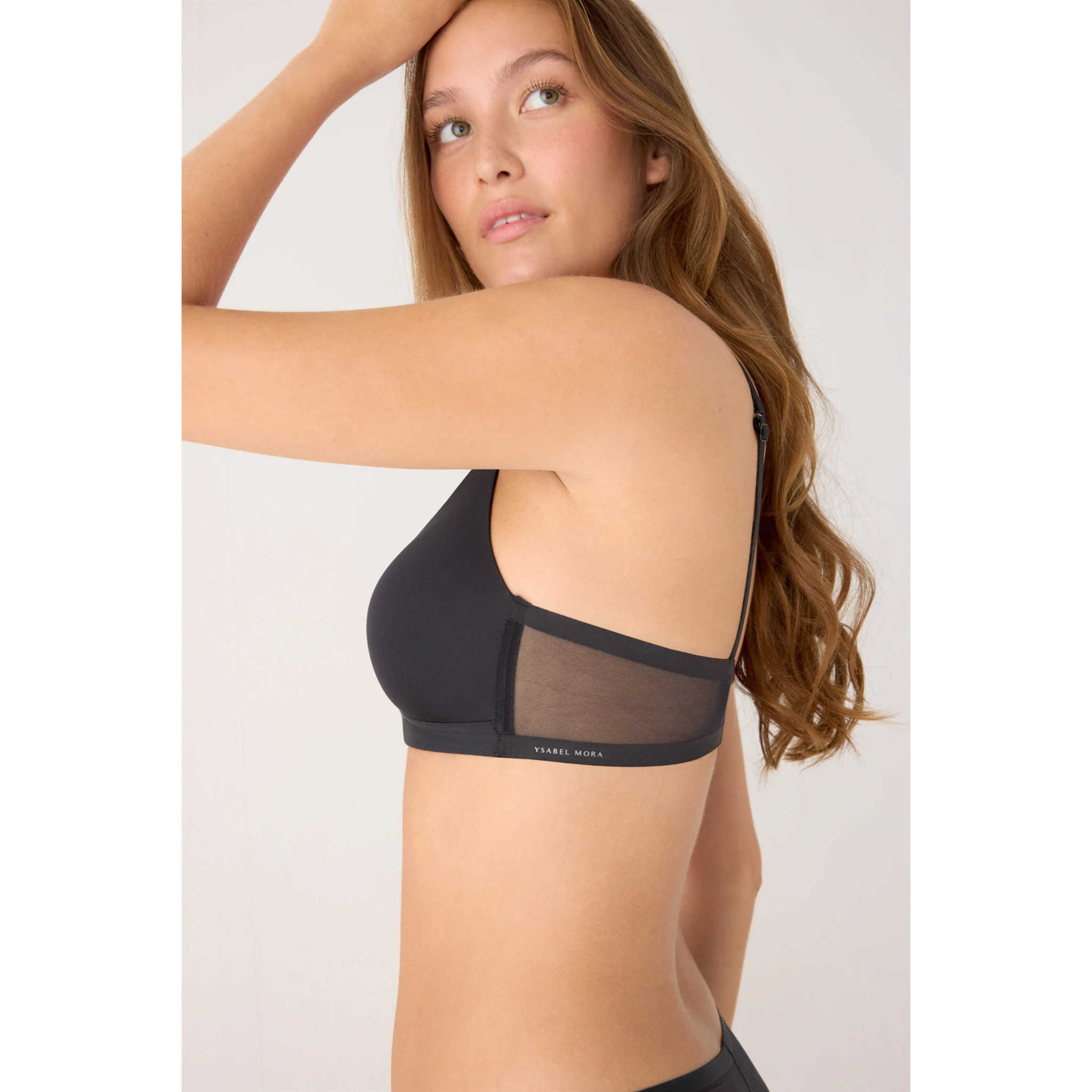 Reggiseno senza ferretto con imbottitura Nero