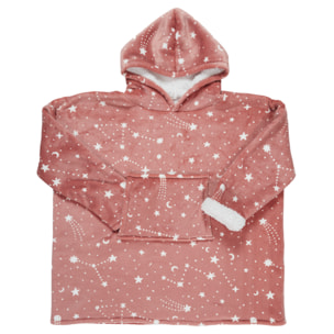 sweat plaid à capuche