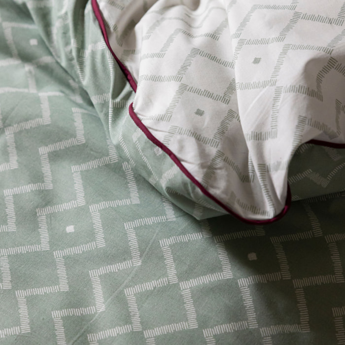 Housse de couette en percale de coton, ETHNIQUE GRAPHIQUE
