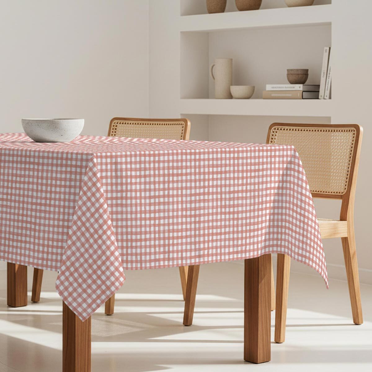 Mantel antimanchas Avignon Rosa - 100% algodón -