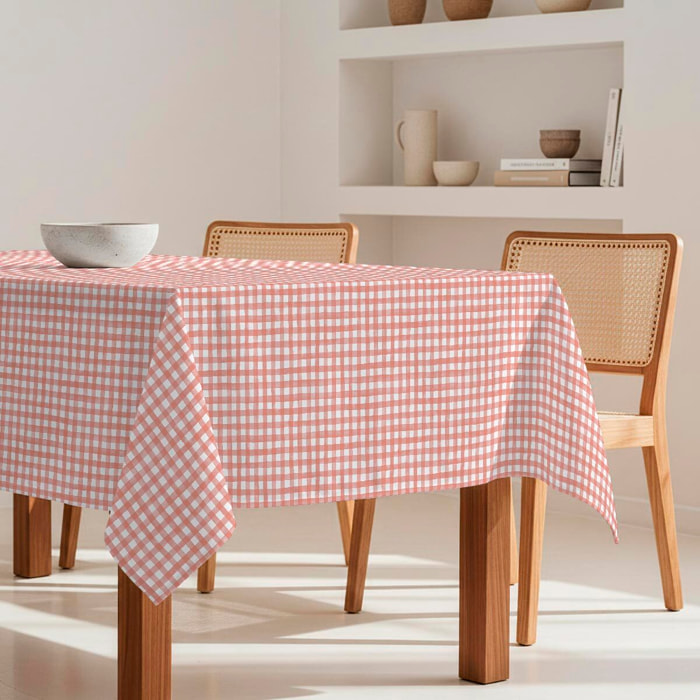 Mantel antimanchas Avignon Rosa - 100% algodón -