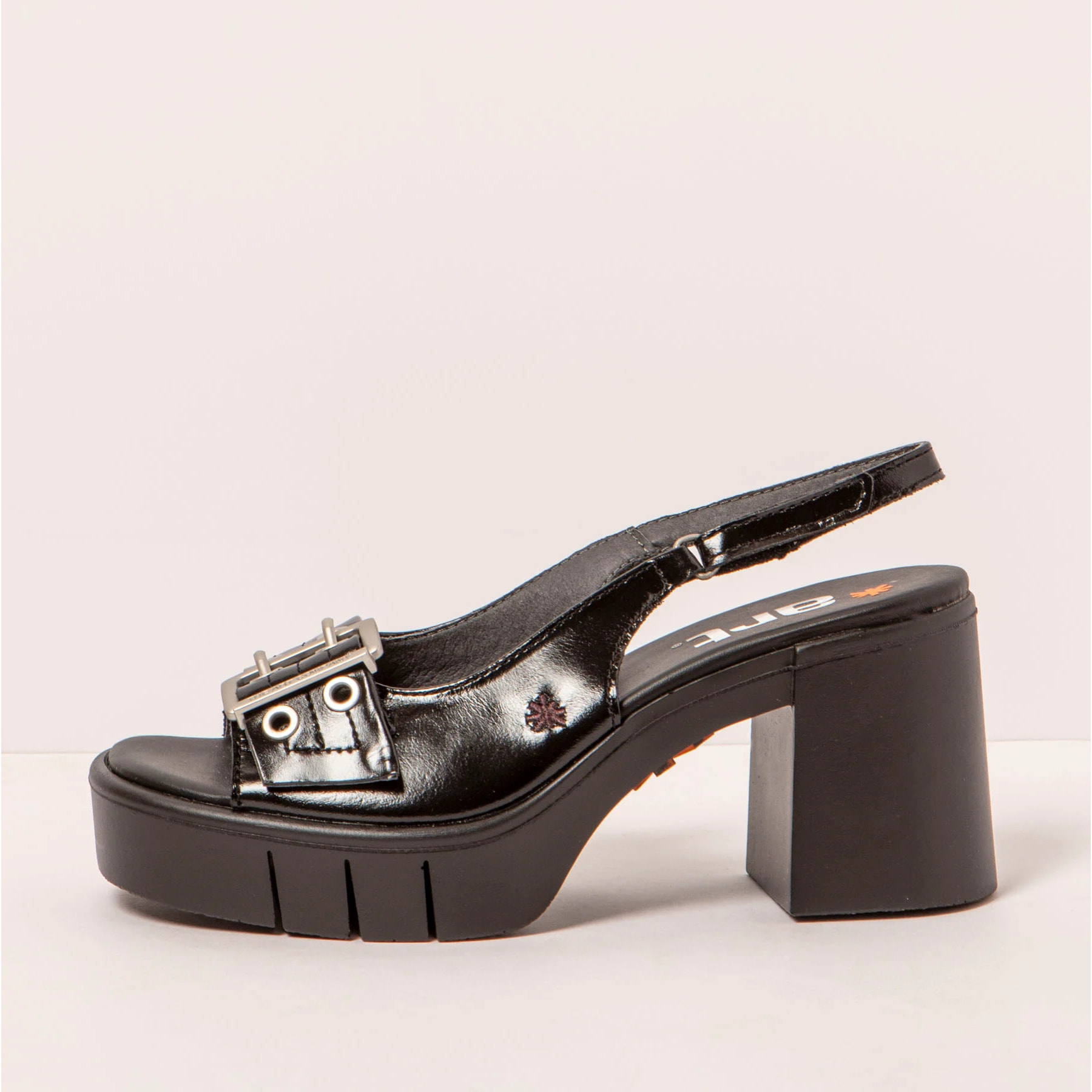 Sandalias con tacón 1994 SHINNY BLACK/ EIVISSA color Black