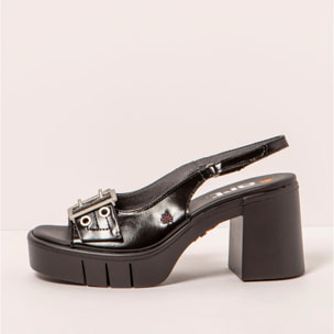Sandalias con tacón 1994 SHINNY BLACK/ EIVISSA color Black