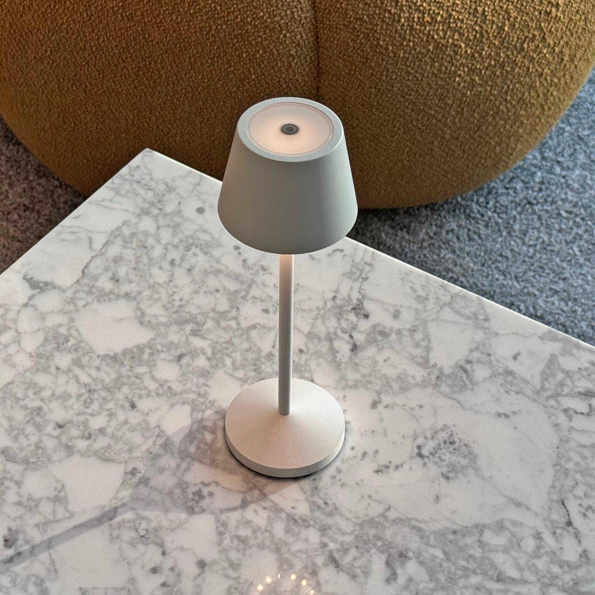 Lampe de table sans fil EMILY Blanc H25cm