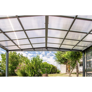 Carport aluminium Trigano - LIBECCIO + 3 claustras - 16 m²