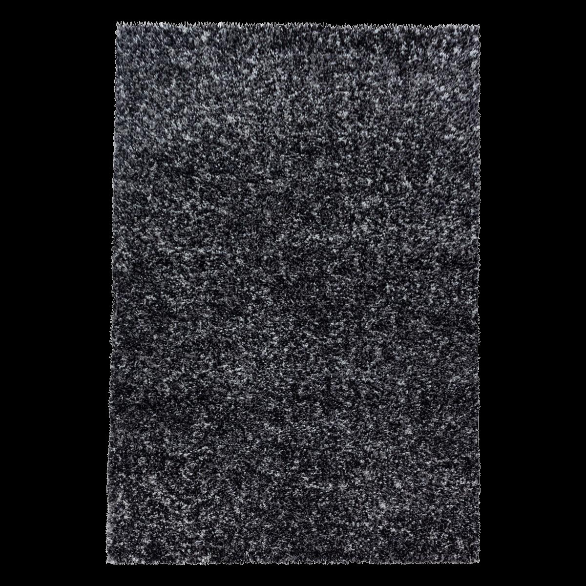 Tapis poils longs shaggy tissé motif faux uni MIGE