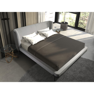 Mesa rincón Angel Cerdá redonda con tapa de cristal templado y patas de madera en nogal 55x55x50cm