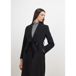 CAPPOTTO NERO CONBIPEL