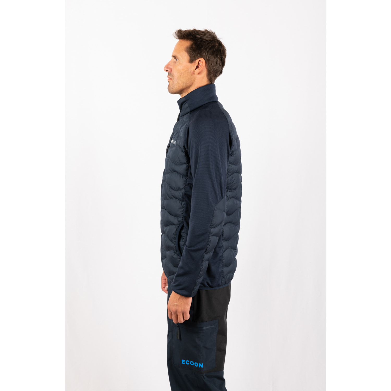 Giacca isolante ibrida ECOActive di ECOON - Blu