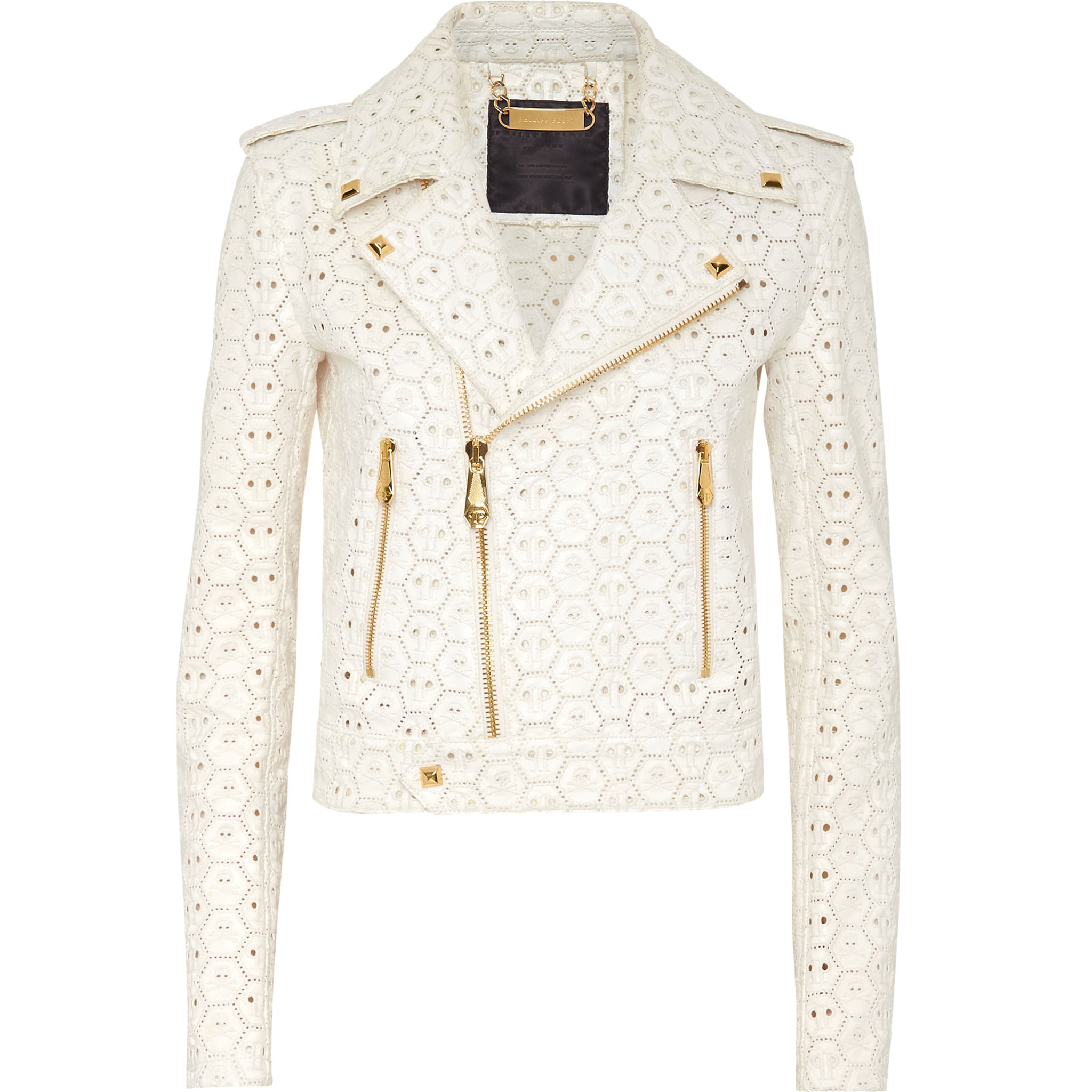 PHILIPP PLEIN Giacca biker in pelle