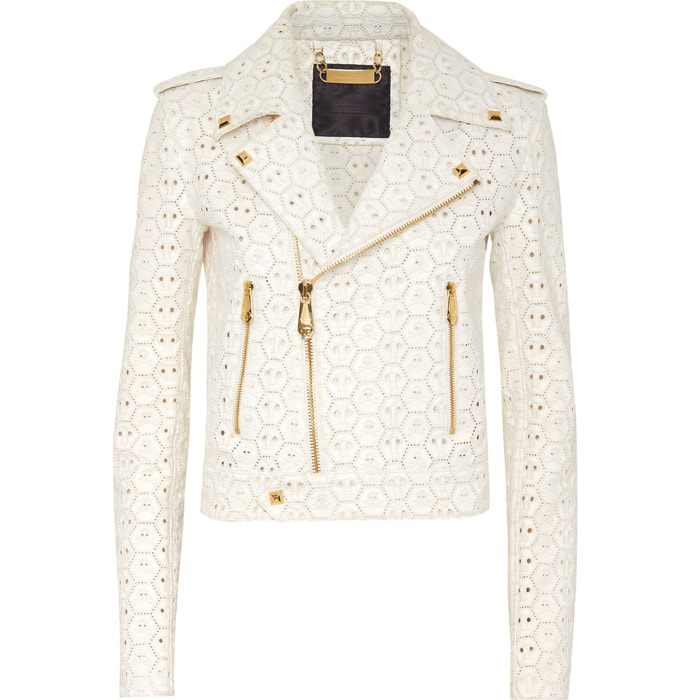 PHILIPP PLEIN Giacca biker in pelle