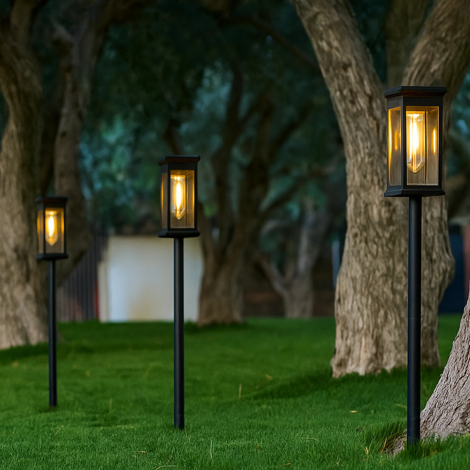 4 Balise solaire à piquer LUZY H34CM