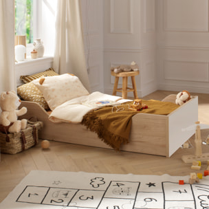 Kit d'évolution lit bébé à lit junior 140x70 décor bois