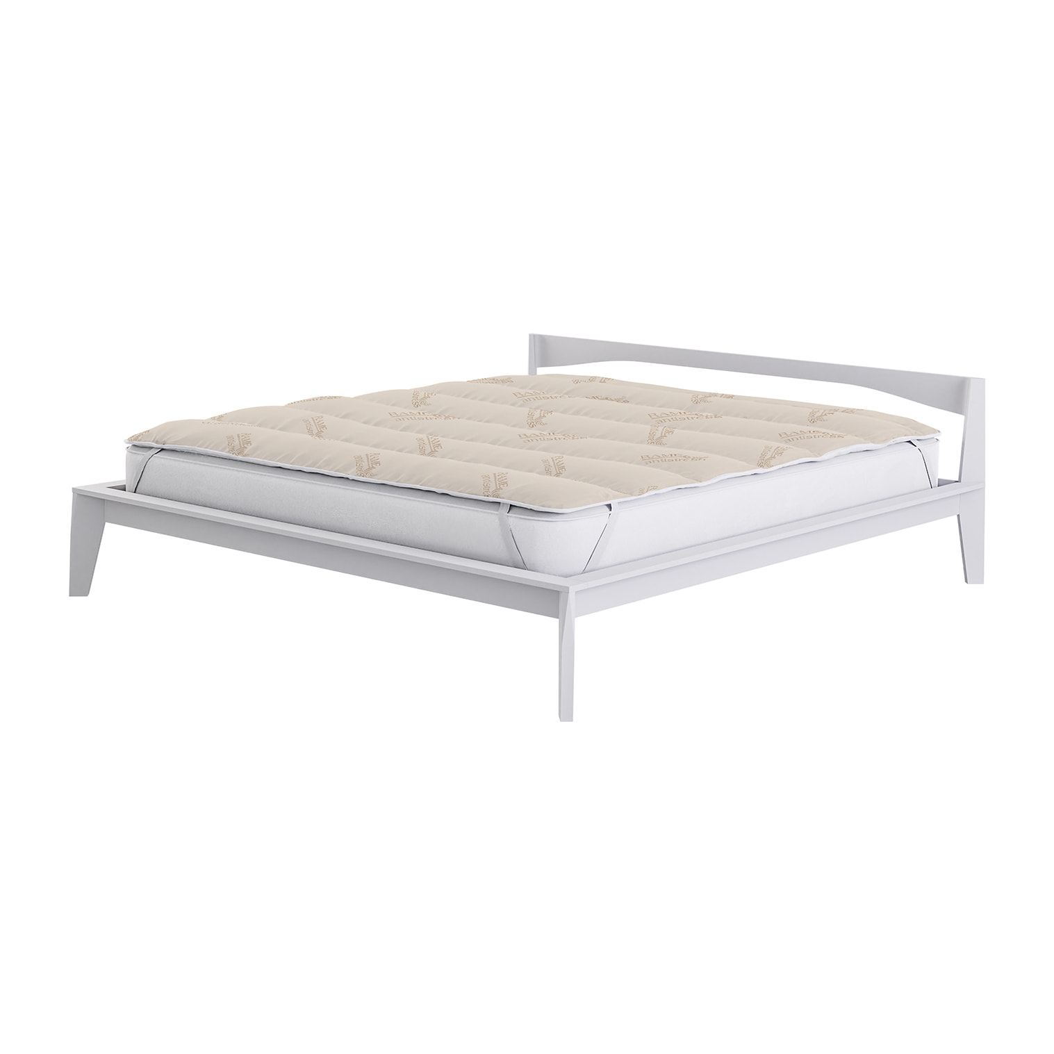 TOPPER TRAPUNTATO RAME CON ELASTICI - Made in Italy