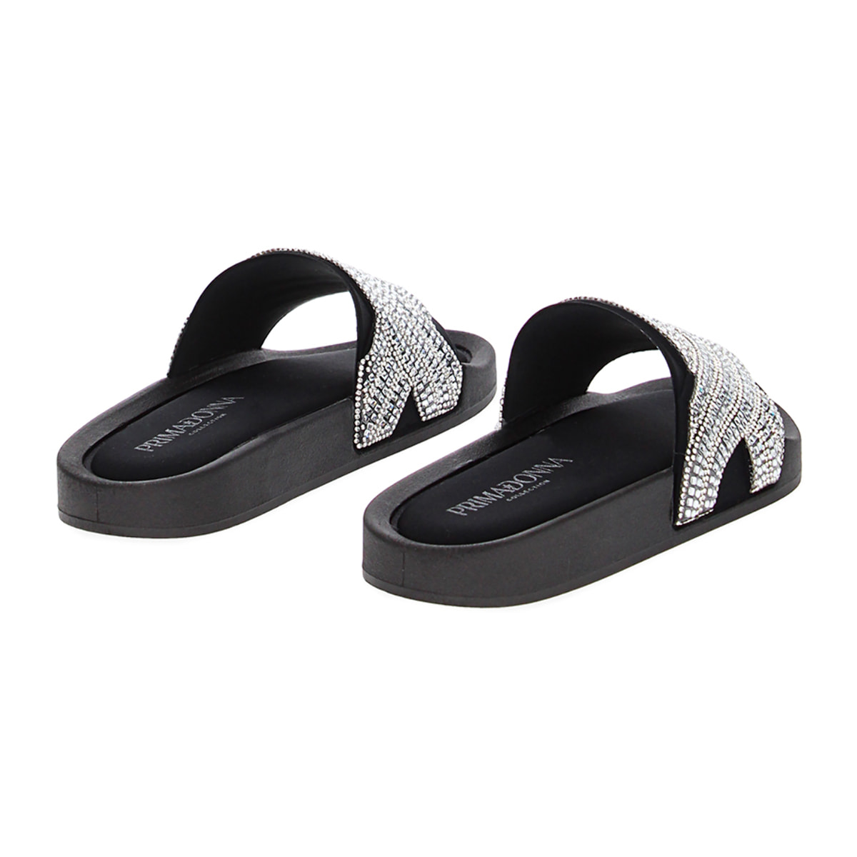 Sandalias de playa negras en lycra