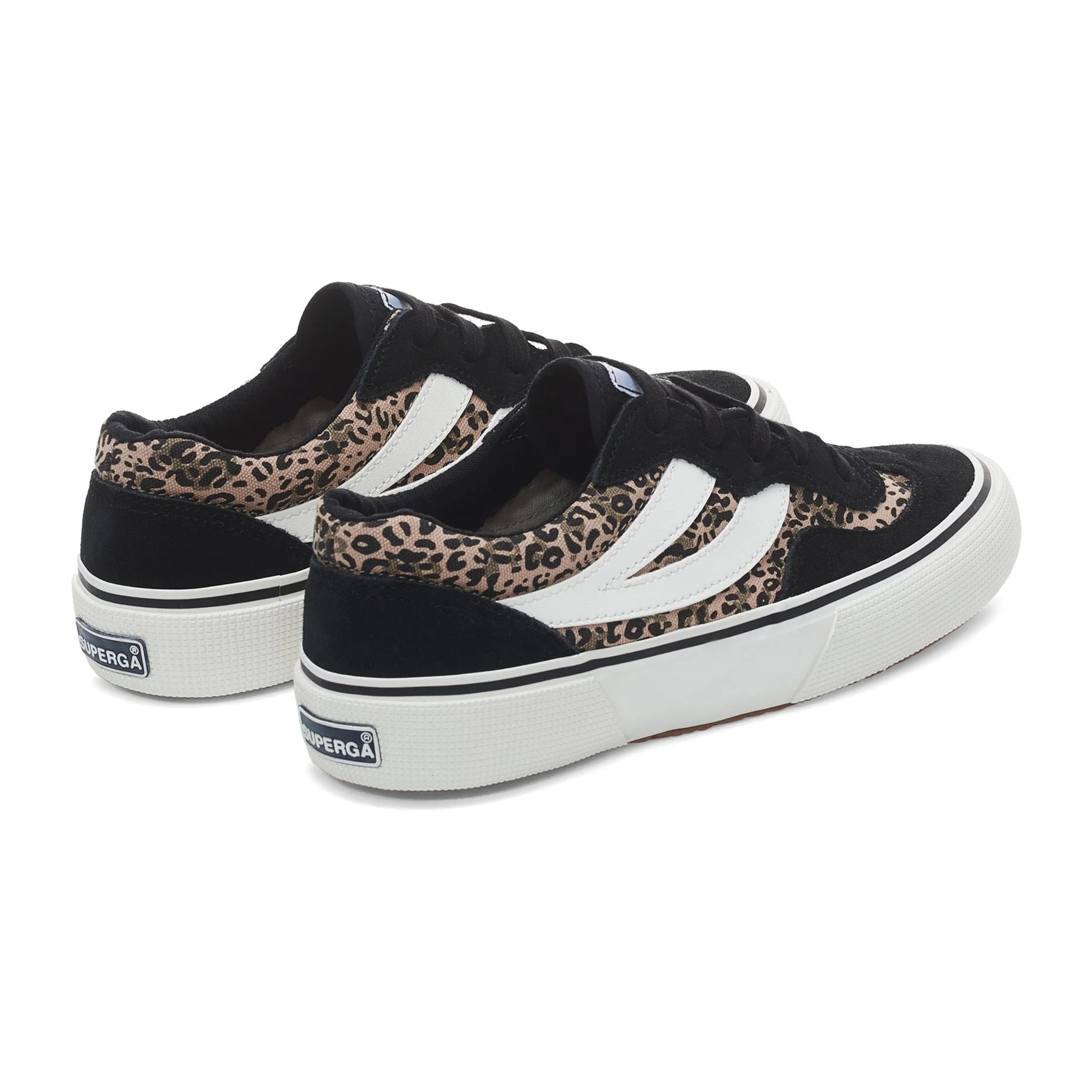 Sneakers Superga Donna Nero 2941 REVOLLEY MICROLEOPARD