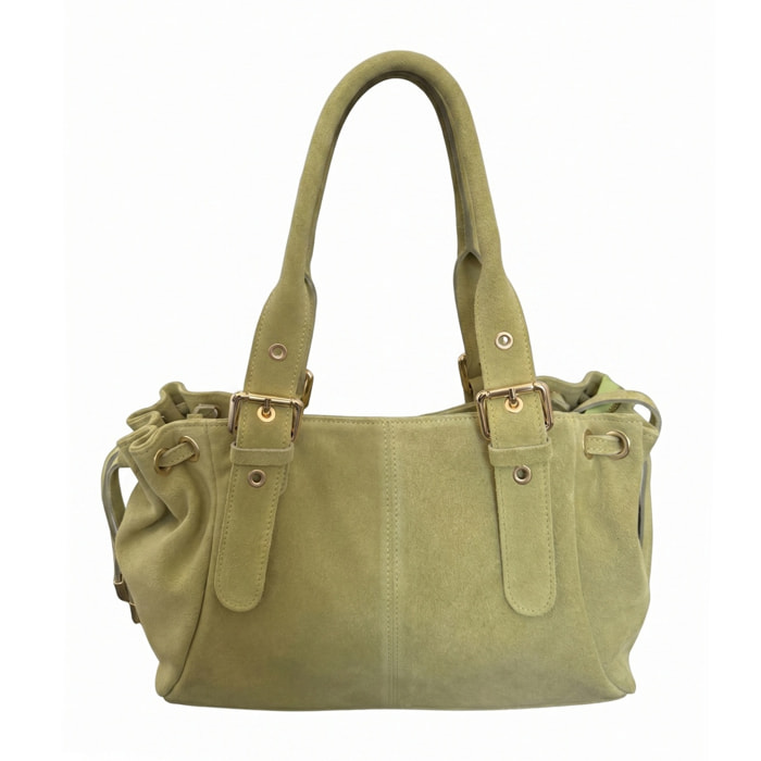 Borsa a mano da donna Made in Italy - Modello Lumena Lux - 100% pelle - 20.0 x 21.0 x 33.0 cm