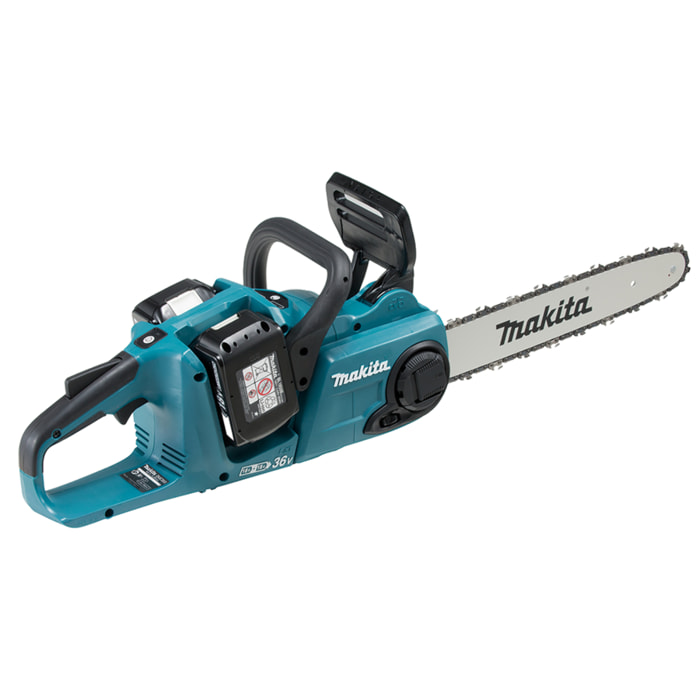 Tronçonneuse 36V (2x18V) LXT 35 cm - MAKITA - avec 2 batteries 18V 3.0Ah - chargeur rapide - DUC353RF2