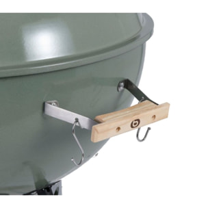 Barbecue charbon ESSENTIELB EBCK1 vert sur pieds  55 cm