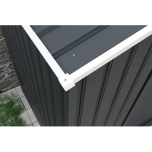 Garage métal " Houston" - 15,36 m² avec gouttière  - Anthracite