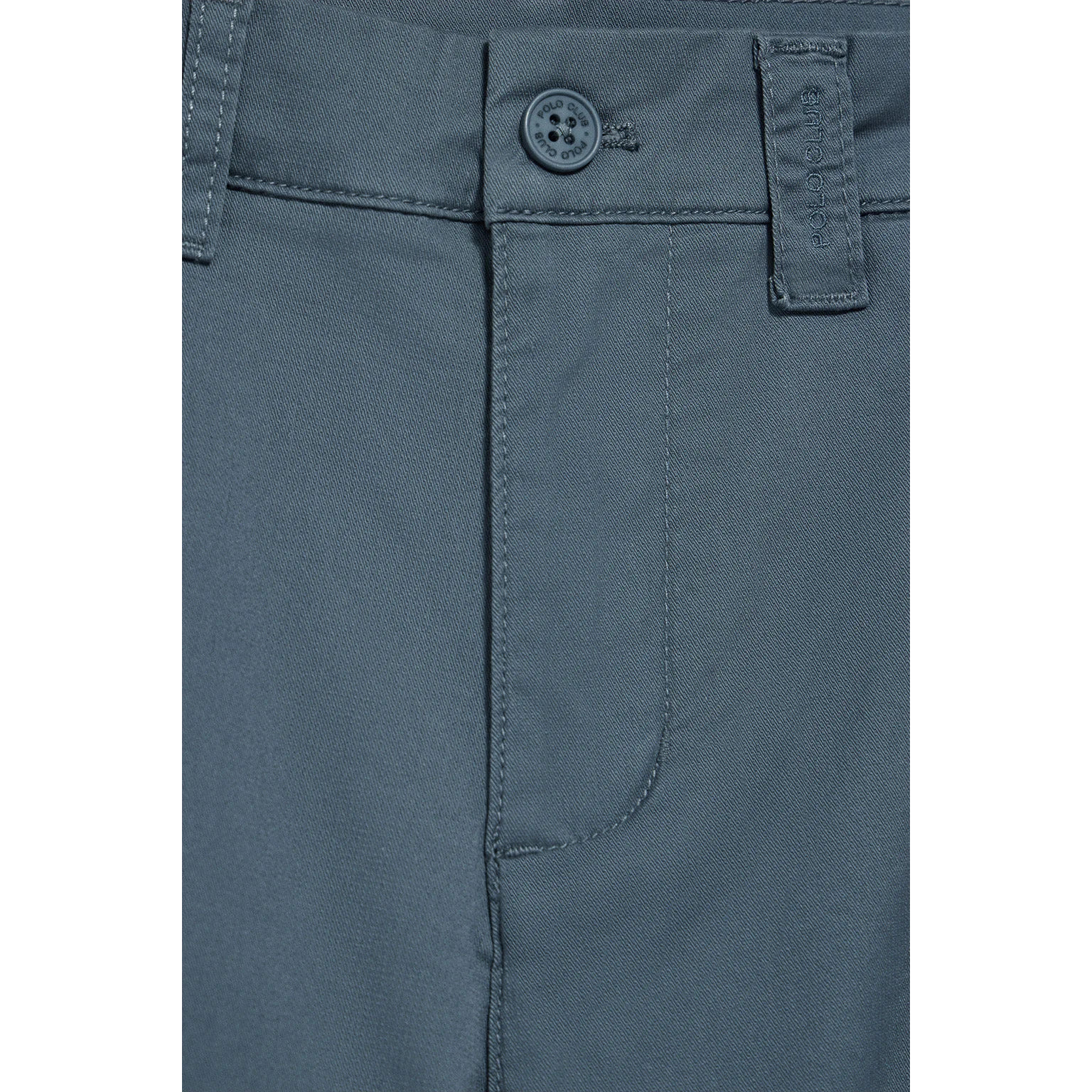 Bermuda relax azul denim con detalles Polo Club