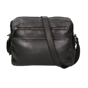 Borsa a tracolla unisex in vera pelle - Modello False - 100% pelle di vacchetta - 31.0 x 23.0 x 11.0 cm