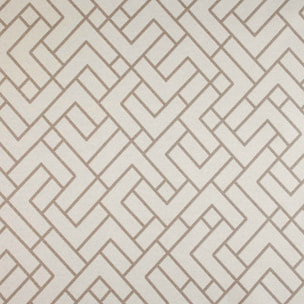 Rideau thermique imprimé graphique - Taupe