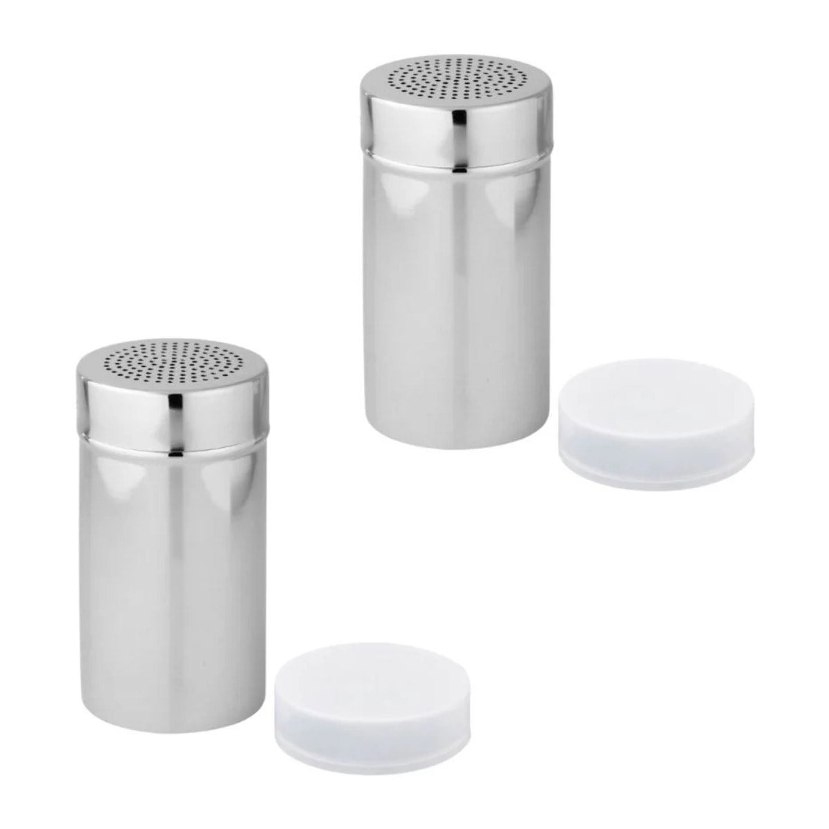 Ensemble de 2 Saupoudreuses de cuisine avec couvercle 13 cm Fackelmann Divers