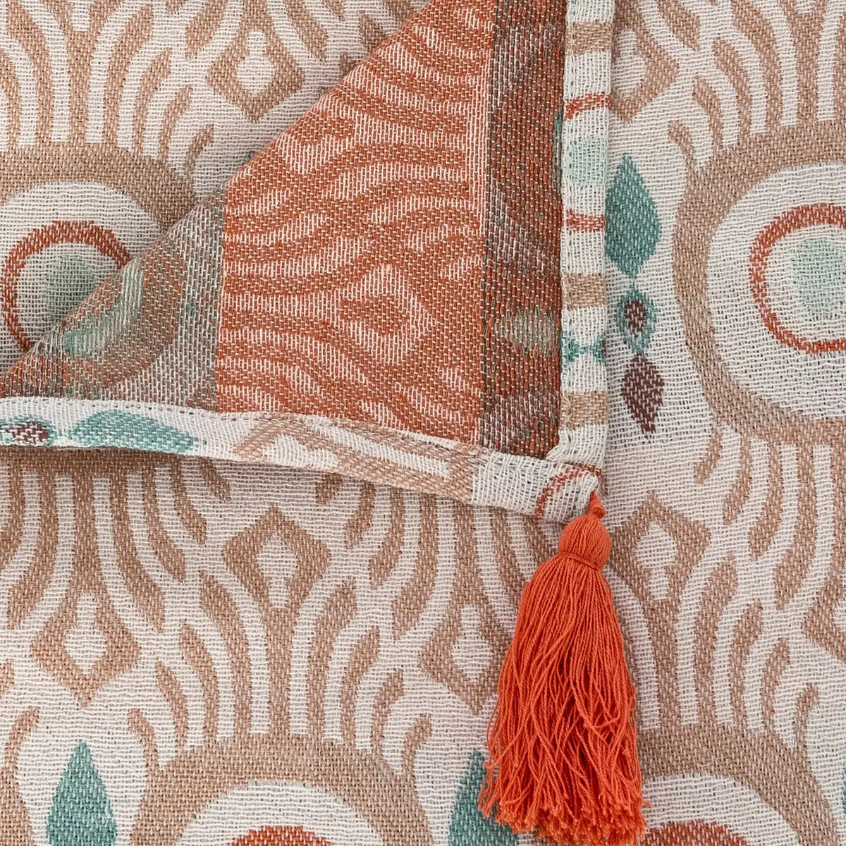Jeté de lit "Ikat" jacquard 130x170cm