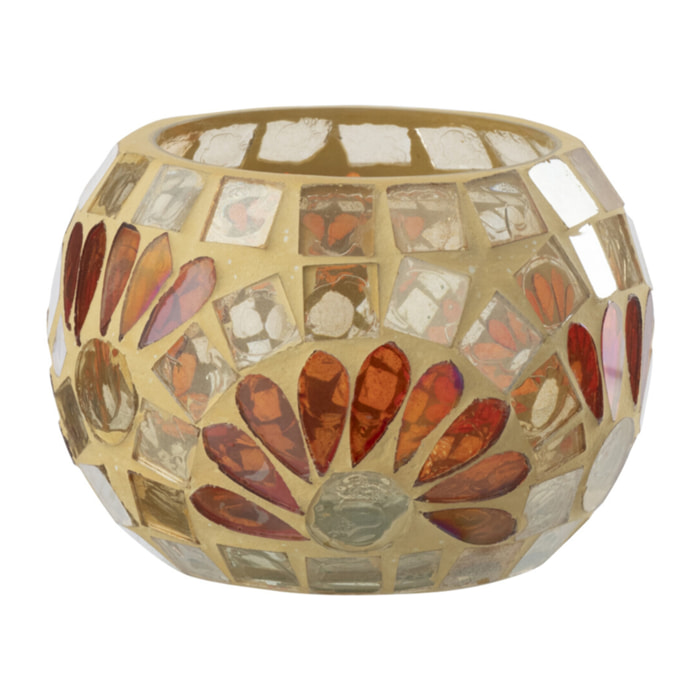 J-Line Chandelier - verre - blanc cassé/jaune chaud - small - 2 pièces
