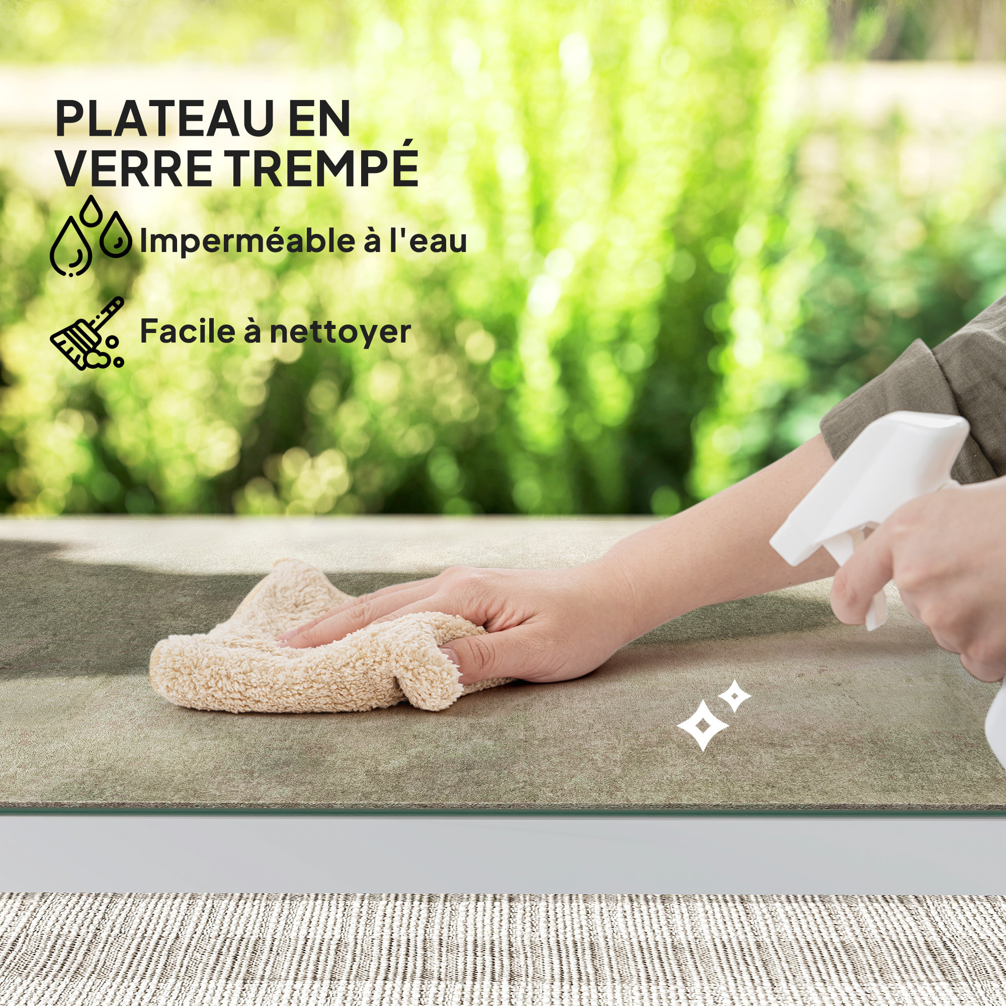 Salon de jardin design relax 2 personnes 3 pièces avec coussins déhoussables gris