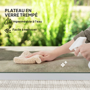 Salon de jardin design relax 2 personnes 3 pièces avec coussins déhoussables gris