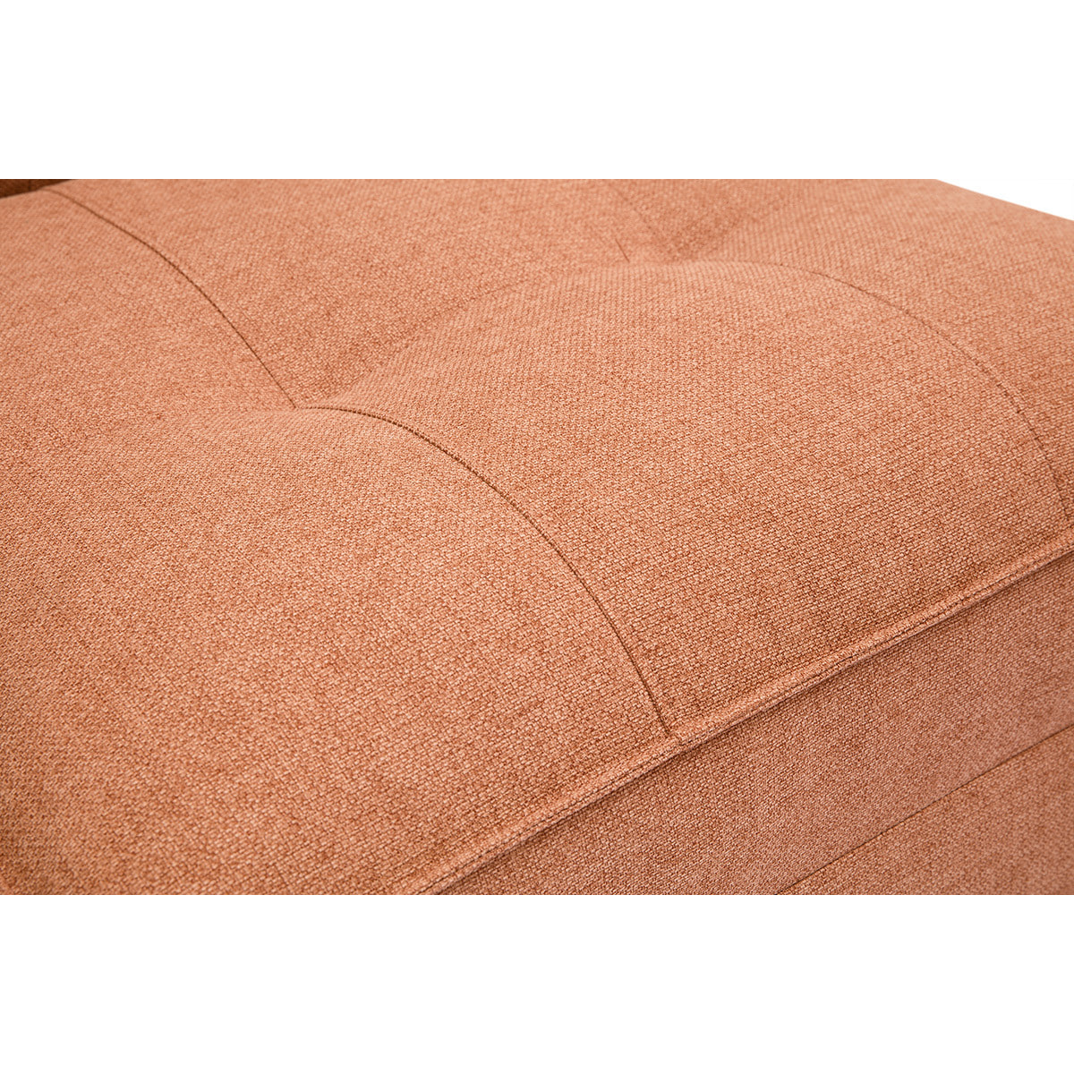 Chauffeuse 1 place convertible en tissu terracotta SALLY