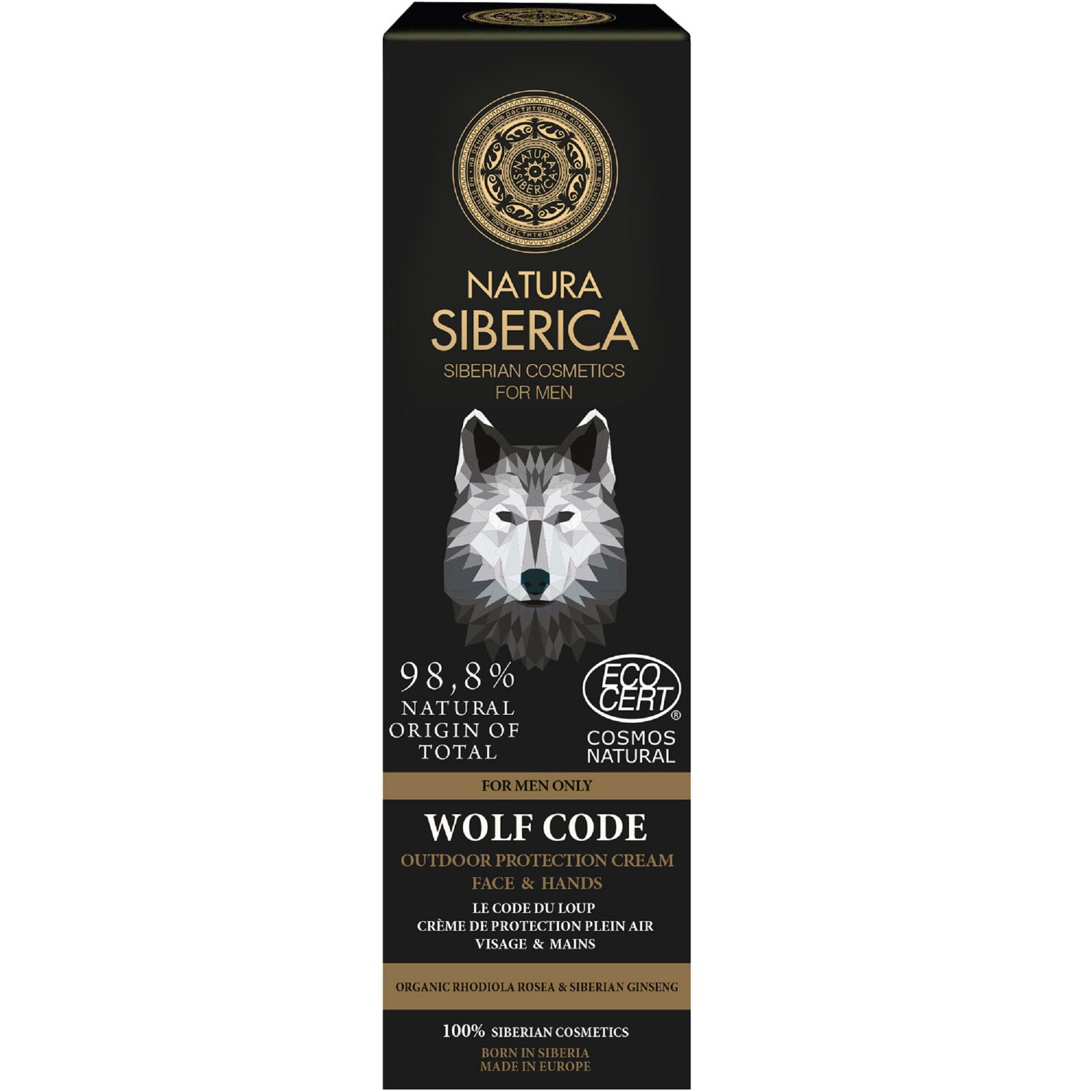 Le Code du Loup - Crème Visage & Mains Homme 2 en 1  80ml