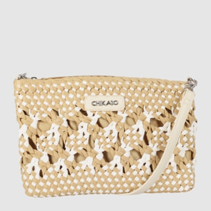 Bolso - Blanco - Medida: 26 cm x 18 cm x 2 cm