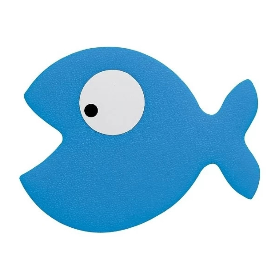sticker figurine antidérapant de douche ou baignoire PVC HUNGRY x5 pièces Bleu Spirella