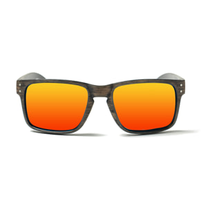 Gafas de sol OCEAN BLUE MOON - Color madera / Revo roja
