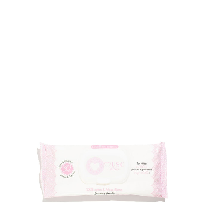 Musc Blanc - Lingettes Intime 30 unités