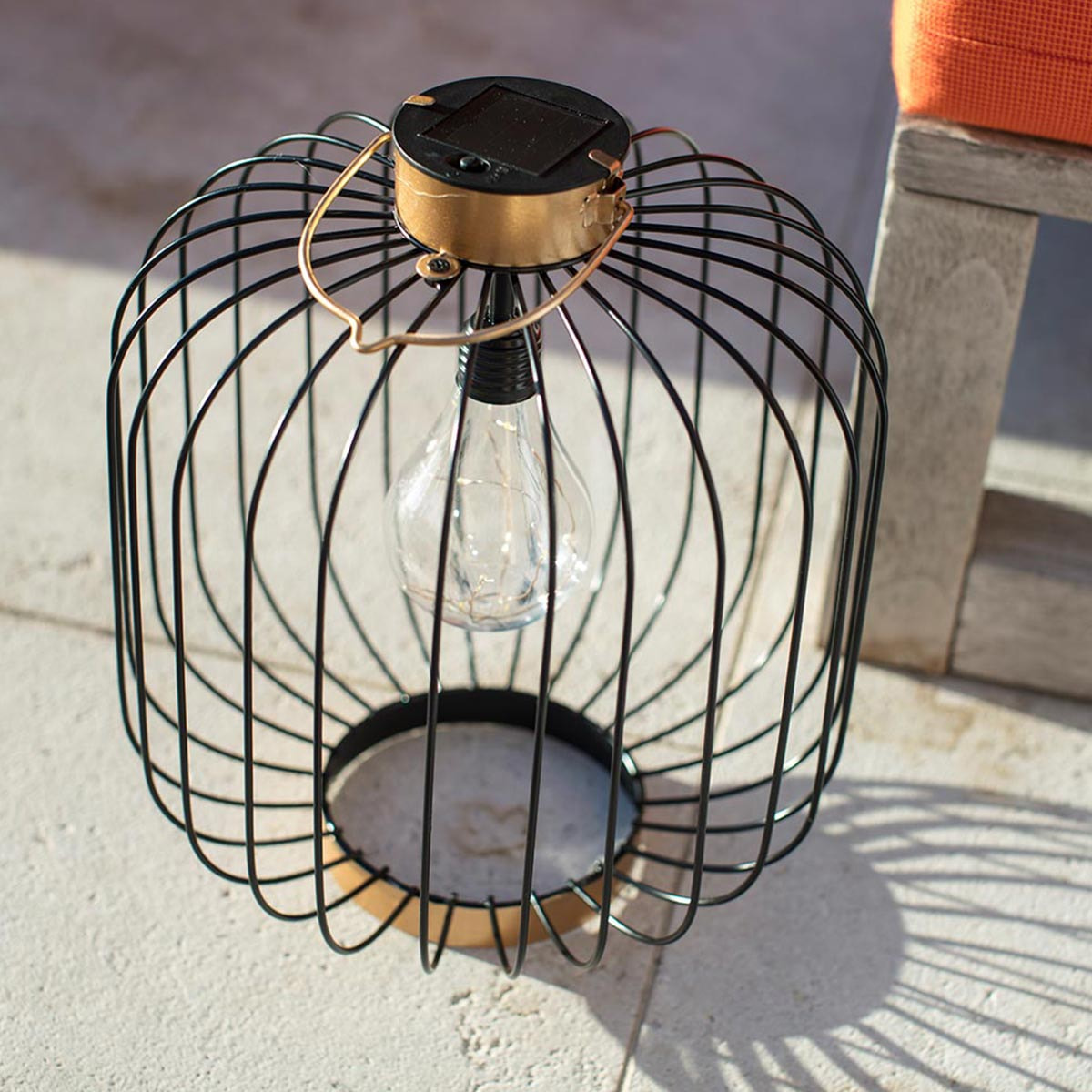 Lanterne solaire cage COCO H35cm