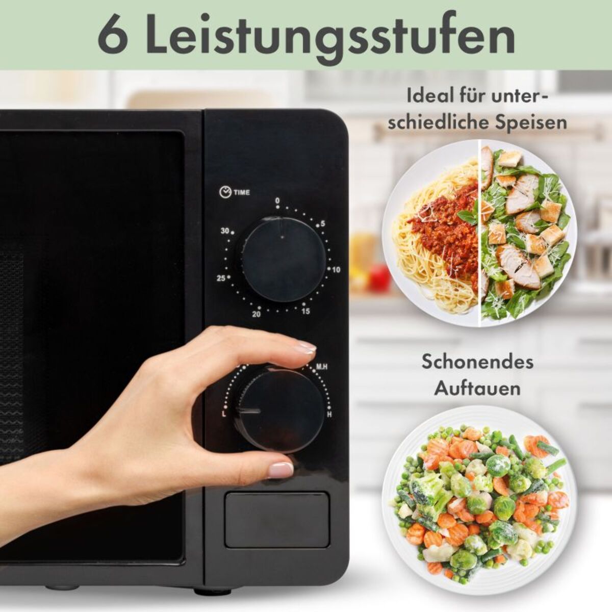 Four micro-onde 20L 1150W  Bomann MW6014CB-Noir