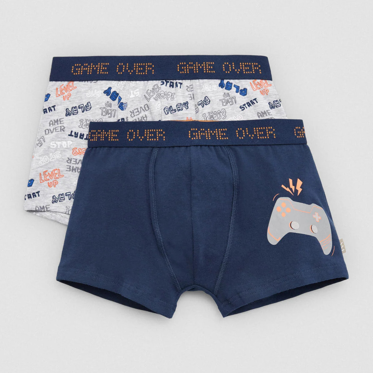 Confezione da 2 boxer da bambino "Game Over"