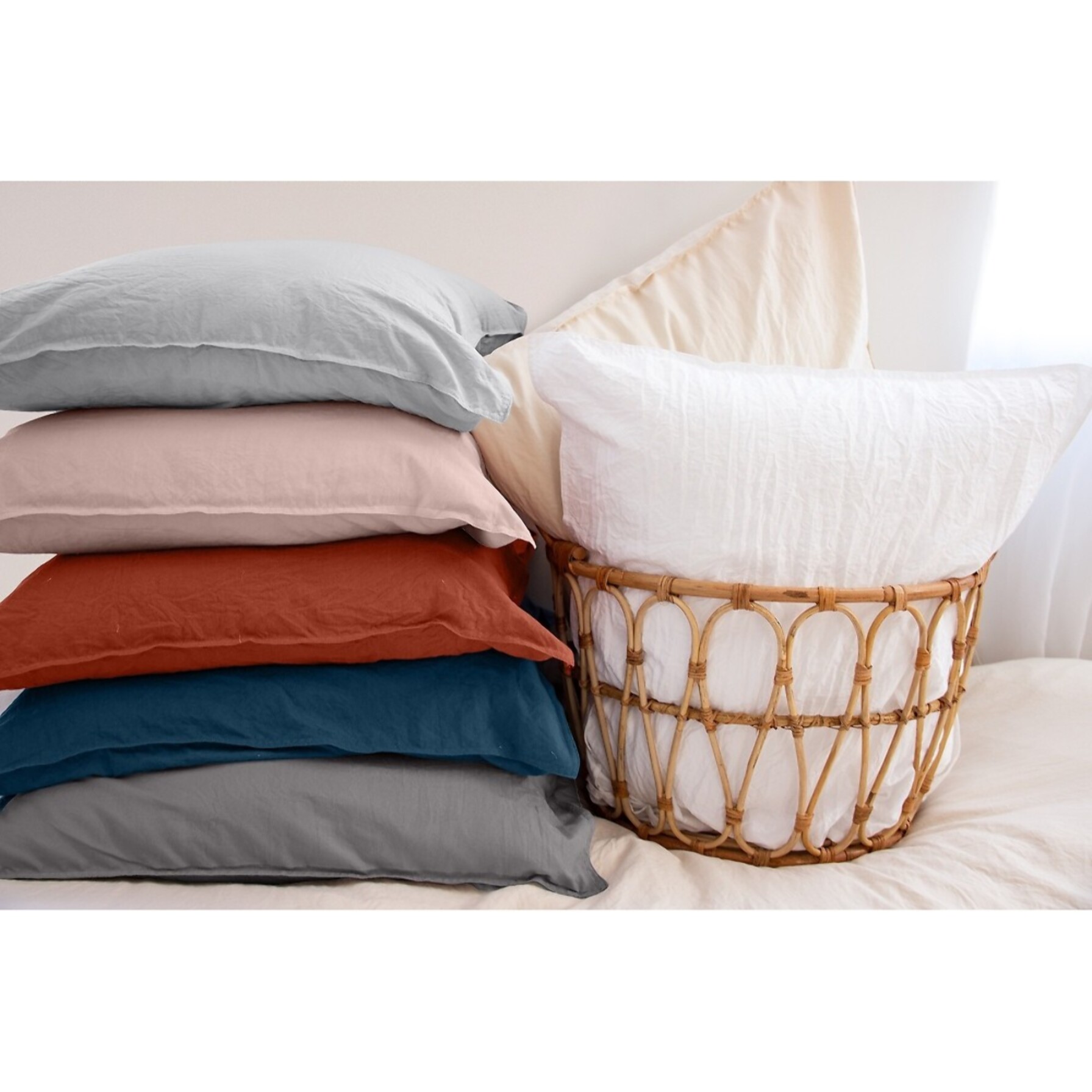 Parure Microfibre Lavee Rose Poudre
