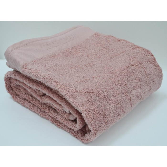 serviette de bain ORGANIC rose poudré - 100 % coton bio 700 g/mÂ²