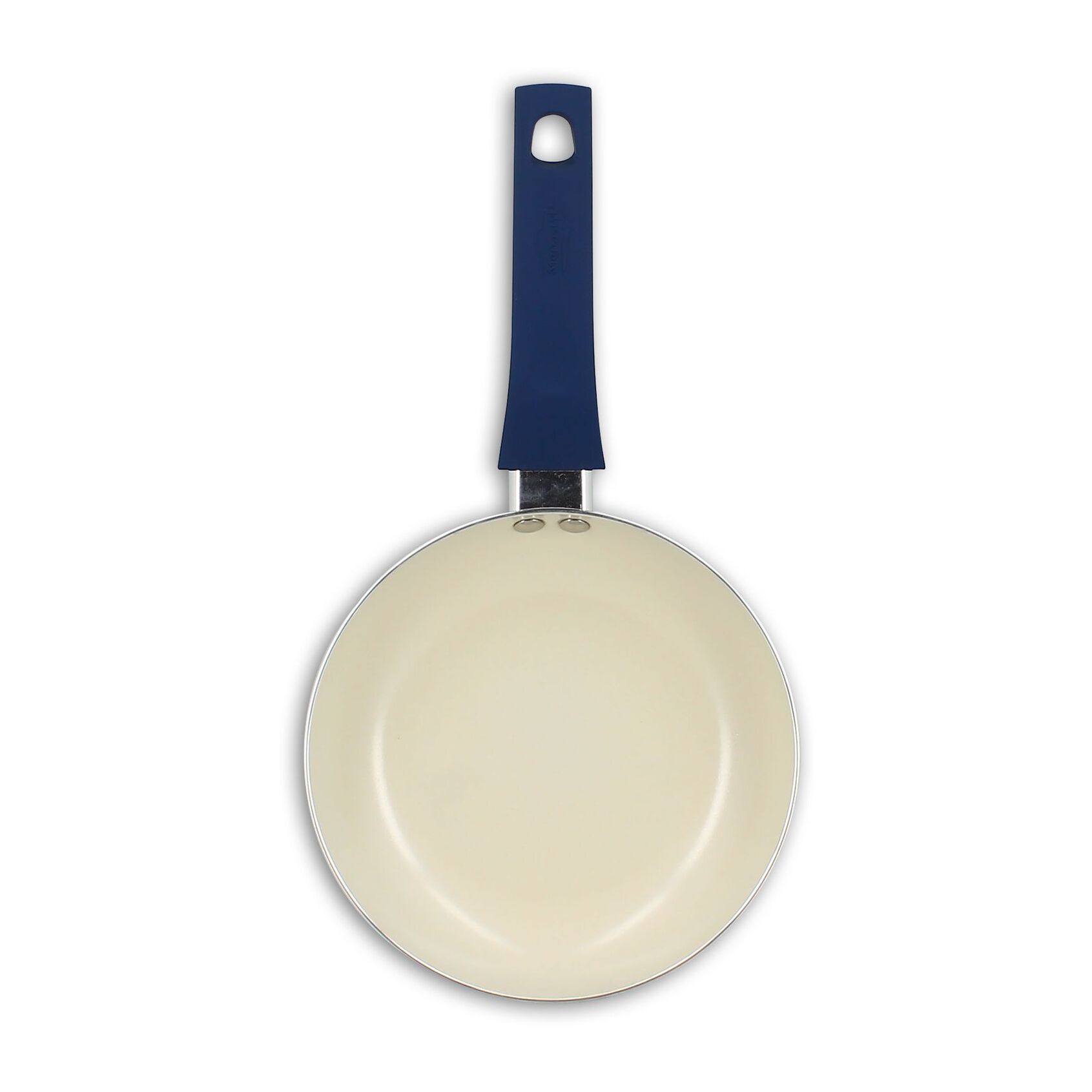 Poêle 20cm en aluminium recyclé et antiadhésif bleu - tout feux GINETTE