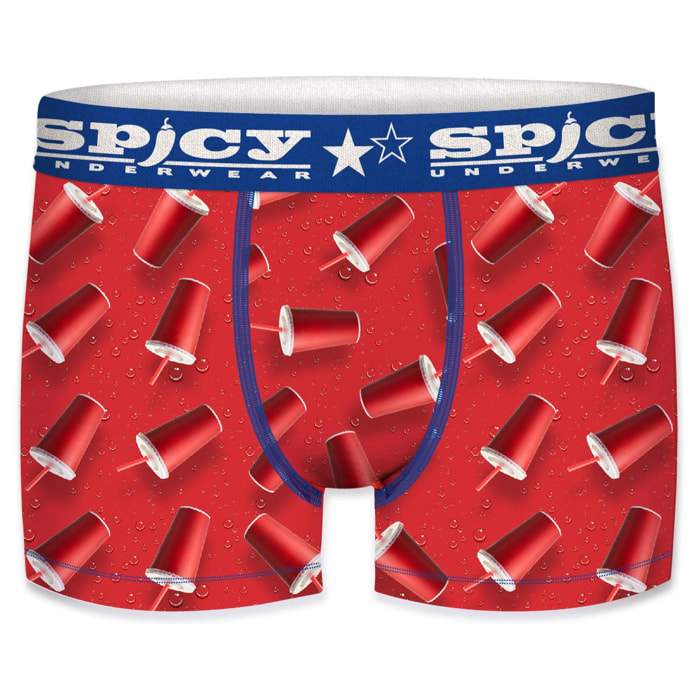 Calzoncillo Boxer unitario Spicy para hombre - microfibra - 92% poliéster, 8% elastano