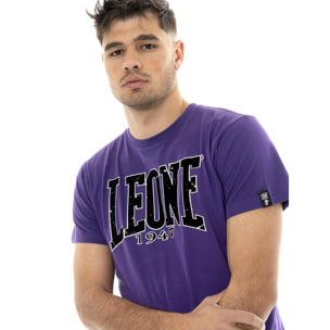 T-shirt uomo a manica corta in cotone, stampa flock Leone 1947 New Era