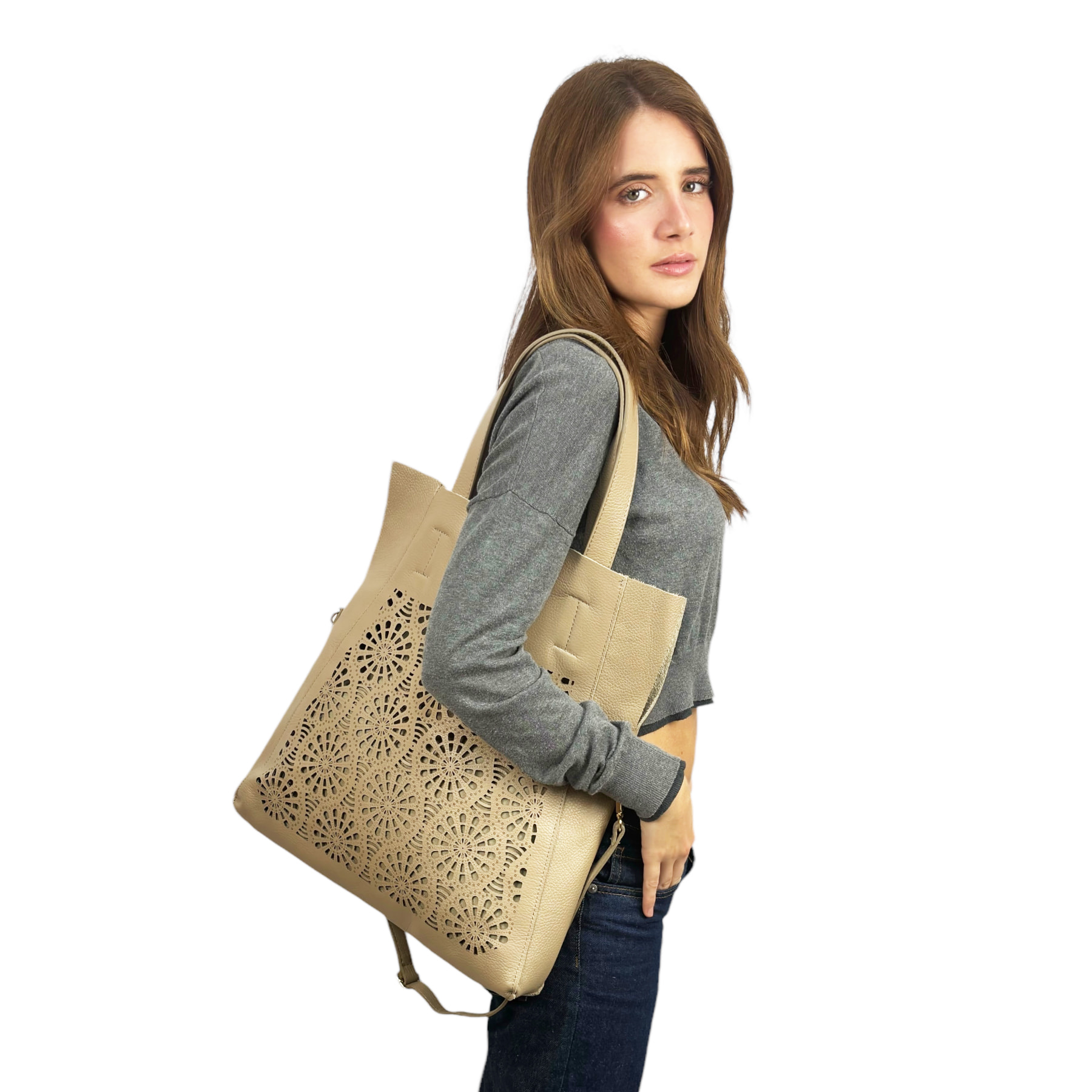 Borsa a spalla Cheval Firenze Venice Taupe