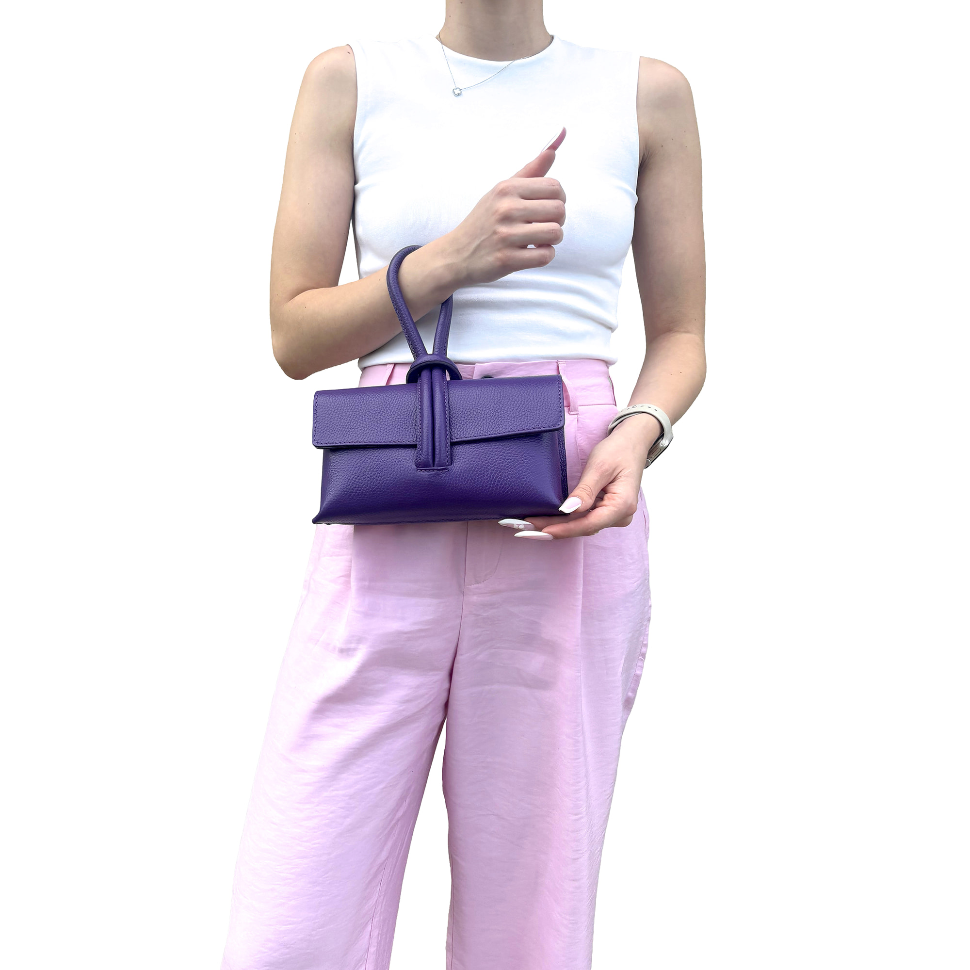 Borsetta Pochette in Vera Pelle Made in Italy